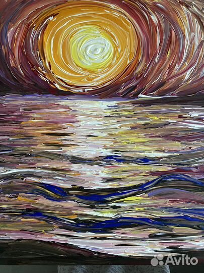 Интерьерная картина большая акрил на холсте 60*80