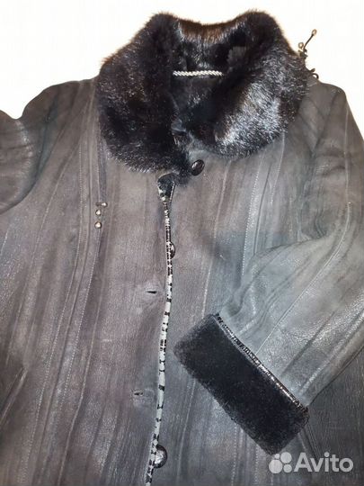 Дубленка натуральная женская по колено