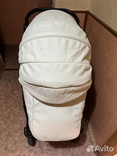 Коляска 2 в 1 indigo эко кожа