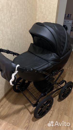 Коляска 2 в 1 indigo эко кожа