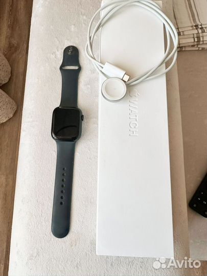 Часы apple watch 7 45 mm черные
