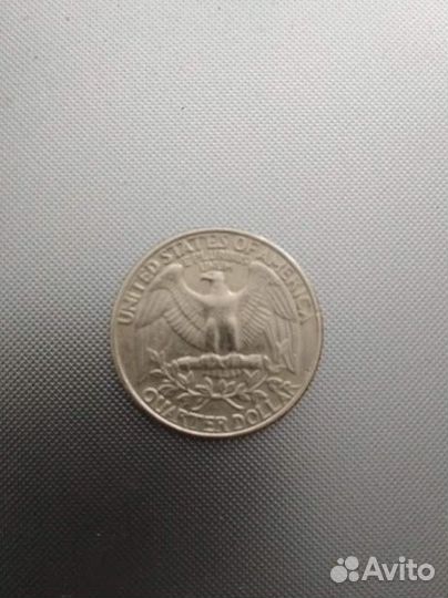 Монета Liberty Quarter dollar 1980