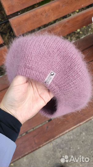 Берет женский вязаный ангора