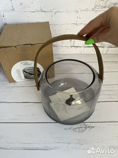 Подсвечник Marlon L стеклянный Philippi