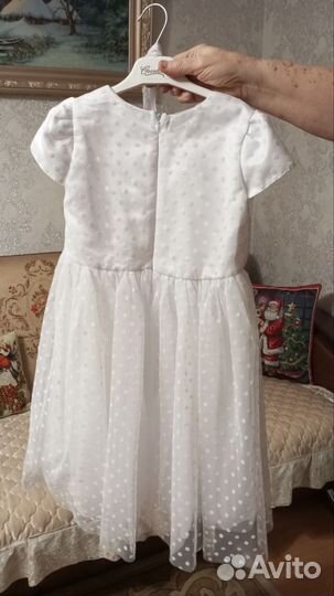 Платье для девочки, размер 116-122