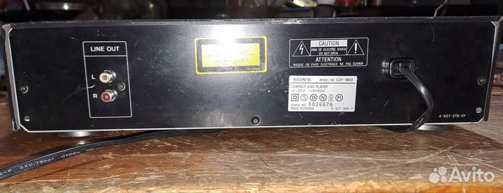 Compact disc player Sony CDP-M49
