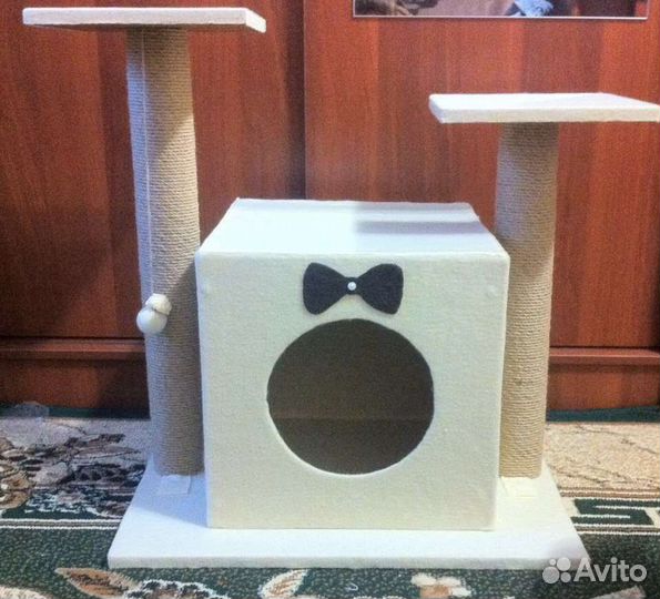 Когтеточки и домики для кошек