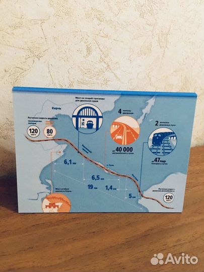 Альбом с монетой Крымский мост