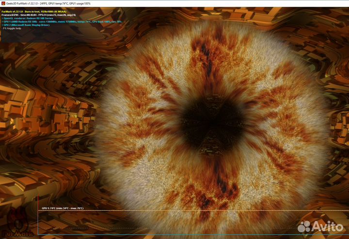 Видеокарта sapphire RX580 4gb