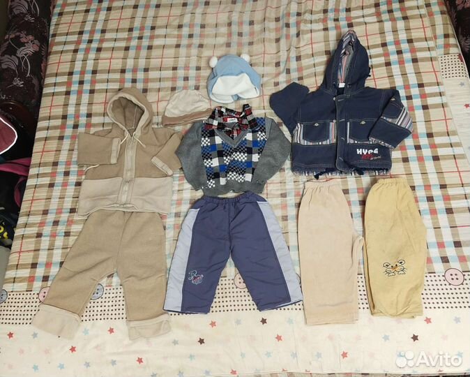 2 пакета вещей на мальчика 1-2 года