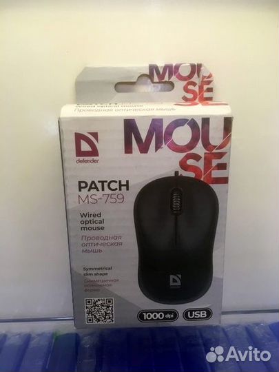 Мышь defender MS-759 USB оптическая
