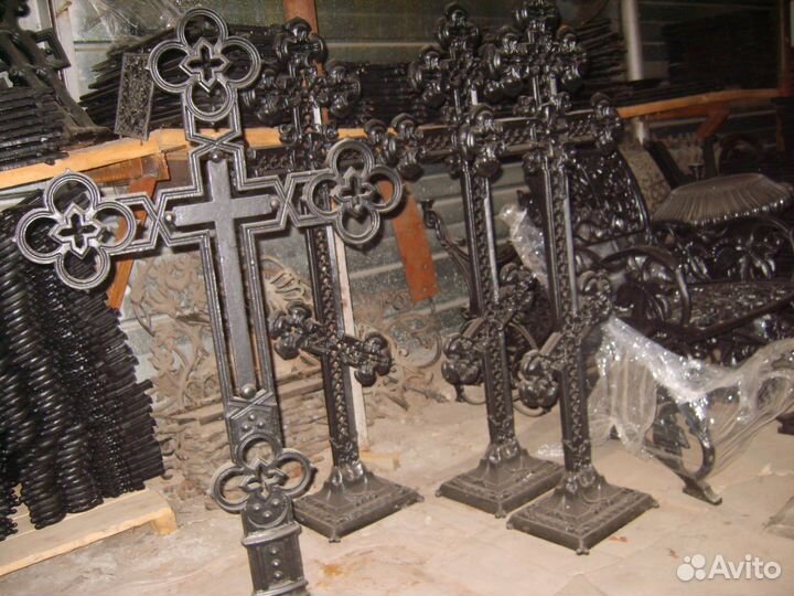 Мемориальные Кресты, рельефы,оградки из чугуна