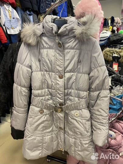 Пальто зимнее для девочки 152