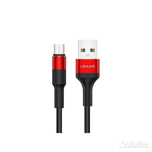 Кабель usams Micro U5 1.2m Black/Red