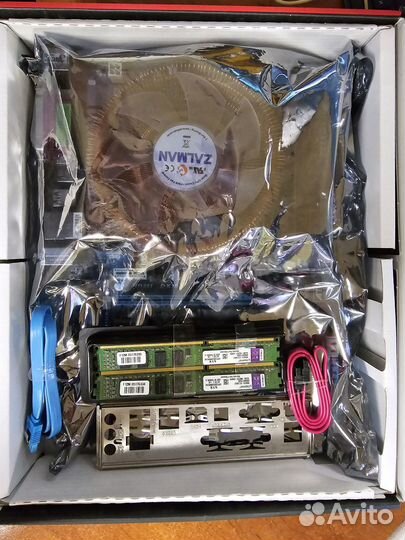 Комплект: материнка GA-Z68AP-D3, i7-2600, 24Gb озу