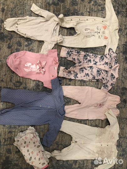 Большой пакет одежды для девочки