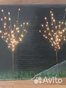 Деревья светящиеся светодиодные уличные 4шт компл