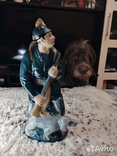 Охотник с собаками штоф СССР