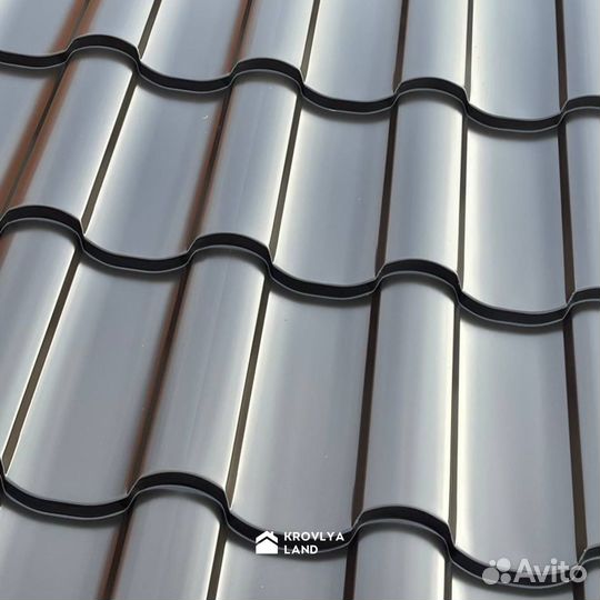 Металлочерепица кровля шелк матовый