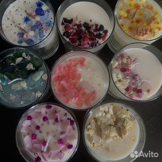 Ароматическая свеча ручной работы