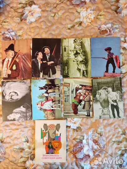 Открытки СССР фото советский цирк