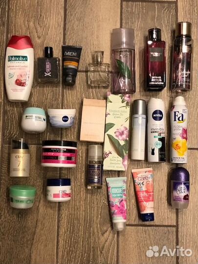 Пустые флаконы, баночки из-под косметики