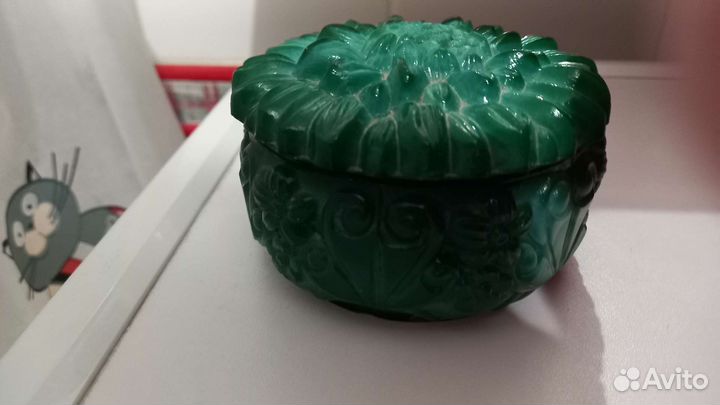 Шкатулка, имитация малахита