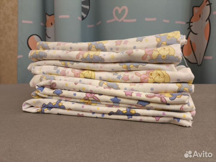 Пеленки детские хлопковые