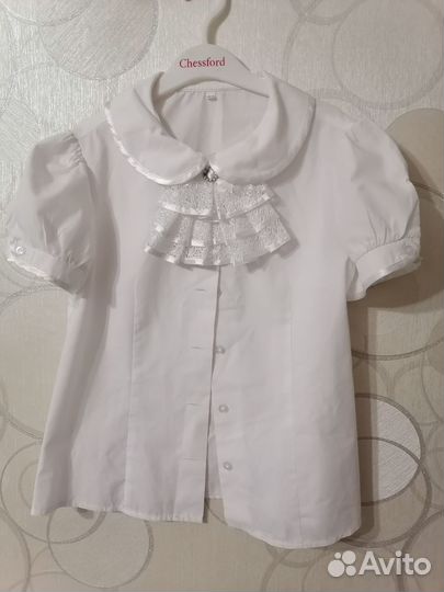 Блузки школьные, размер 140, 146, 152