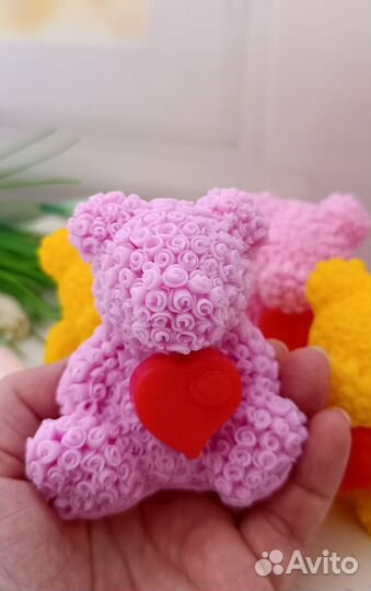 Мыло мишка из роз