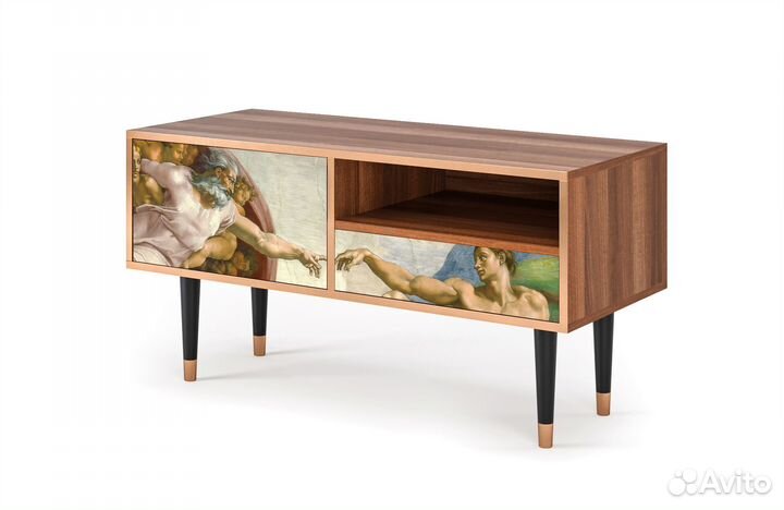 Тв-тумба T3 - Орех - The Creation of Adam