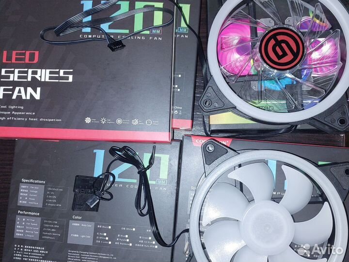 120мм RGB кулеры в корпус пк