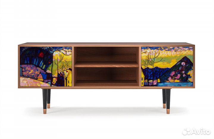 Тв-тумба T2 - Орех - Winter Landscape