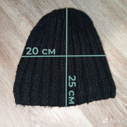 Шапка вязанная черная