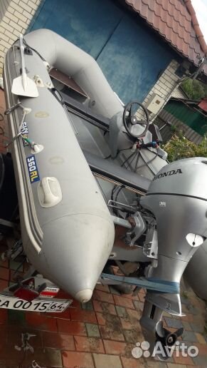 Продам лодку риб skyboat 360 мотор хонда 20