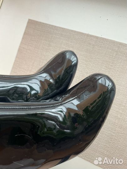 Сапоги лакированные женские 37,5-38р