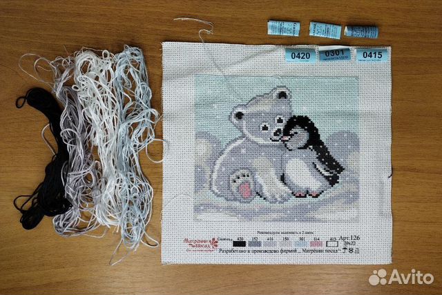 Канва с рисунком для вышивания