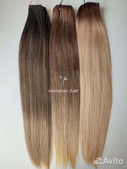 Биопротеиновые волосы для наращивания омбре