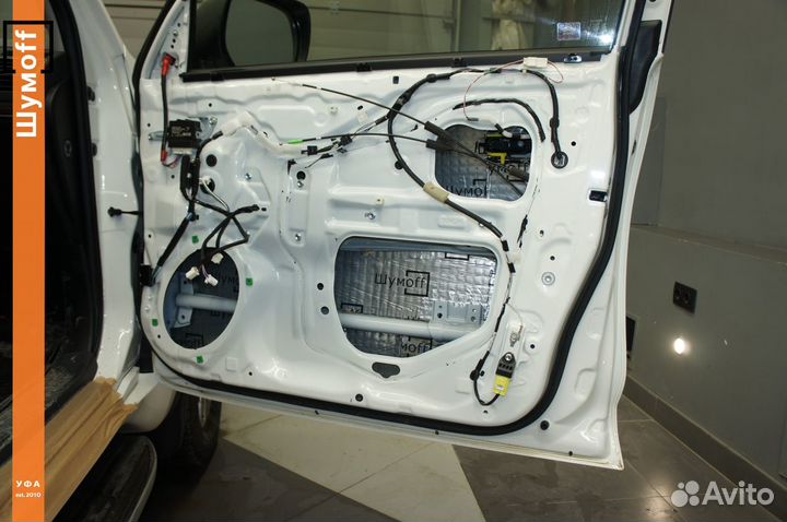 Шумоизоляция дверей по системе: 