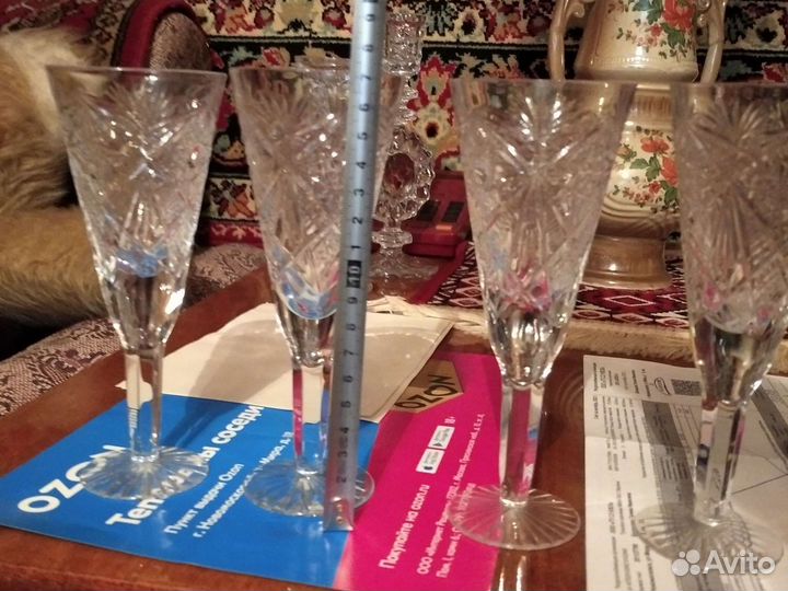 Фужеры хрустальные СССР