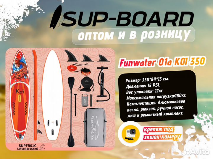 Сап борд sup board полный комплект