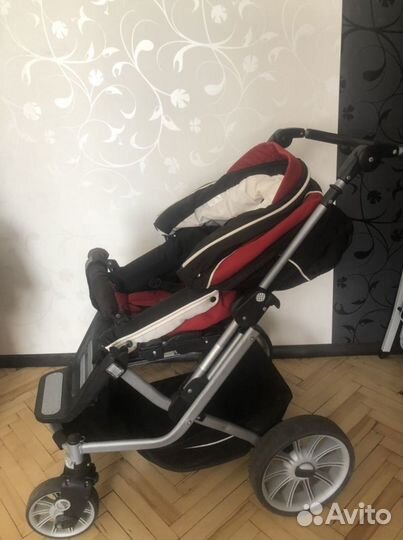Коляска 2 в 1 teutonia с маскитным чехлом, чехлом