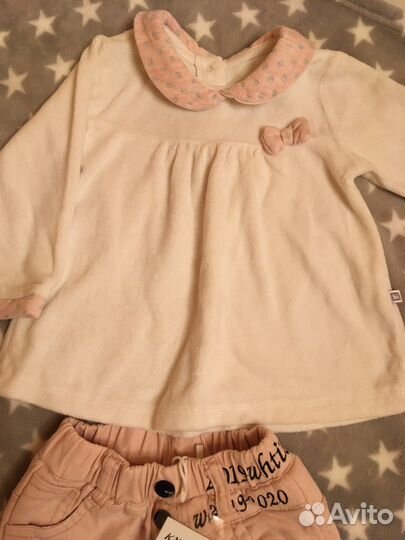 Кофты и штаны на девочку 80 размер