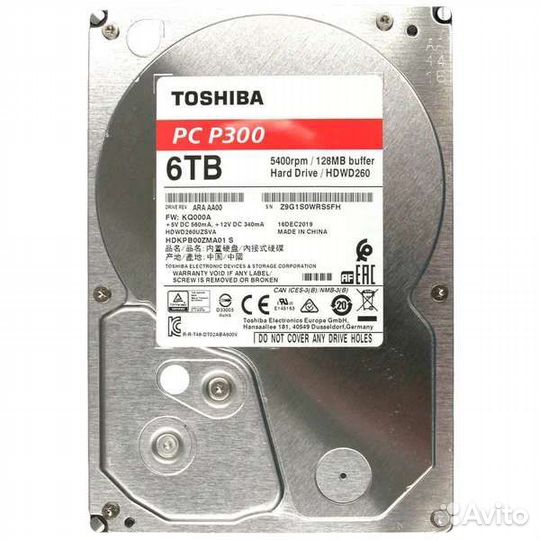 Жесткий диск Toshiba 6Tb