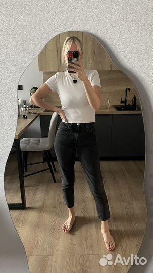Джинсы zara Mom fit 36