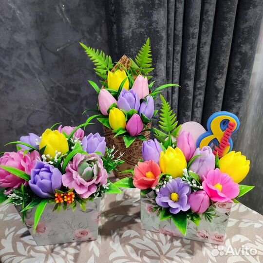 Мыло ручной работы к 8 марта