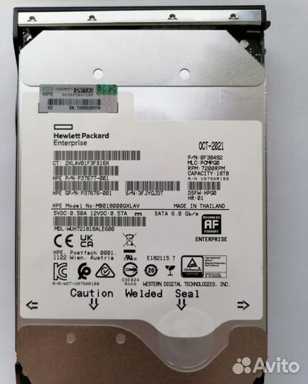 Предлагаем новые жесткие диски нрe 18TB SATA 7.2K