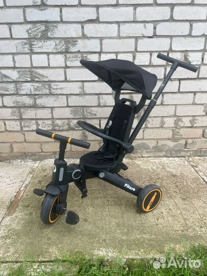 Детский велосипед с ручкой складной