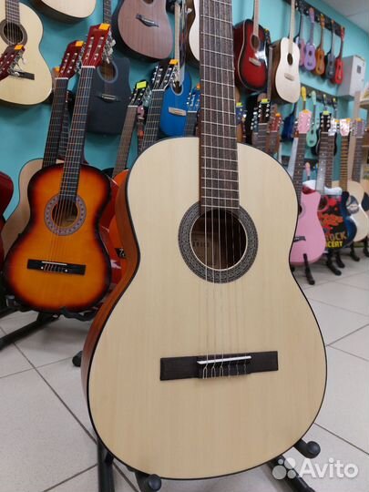 Классическая гитара 4/4 с чехлом Parkwood