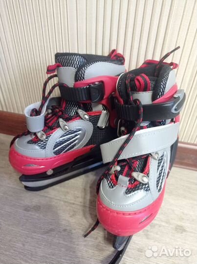 Коньки детские раздвижные 30 33